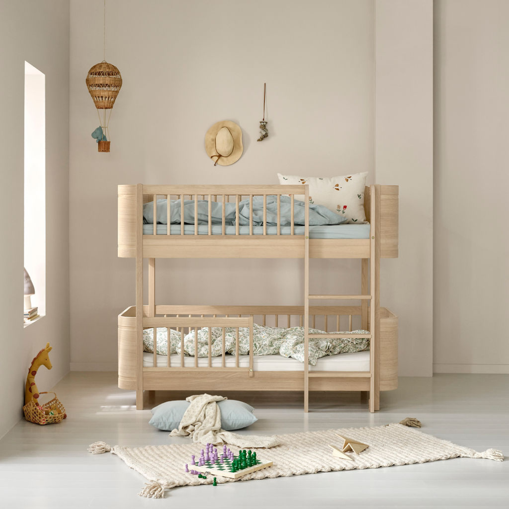Oliver Furniture  Umbauset Wood Mini+ Basic und Geschwisterset zum halbhohen Etagenbett  Eiche - Online MY SNOWFLAKE