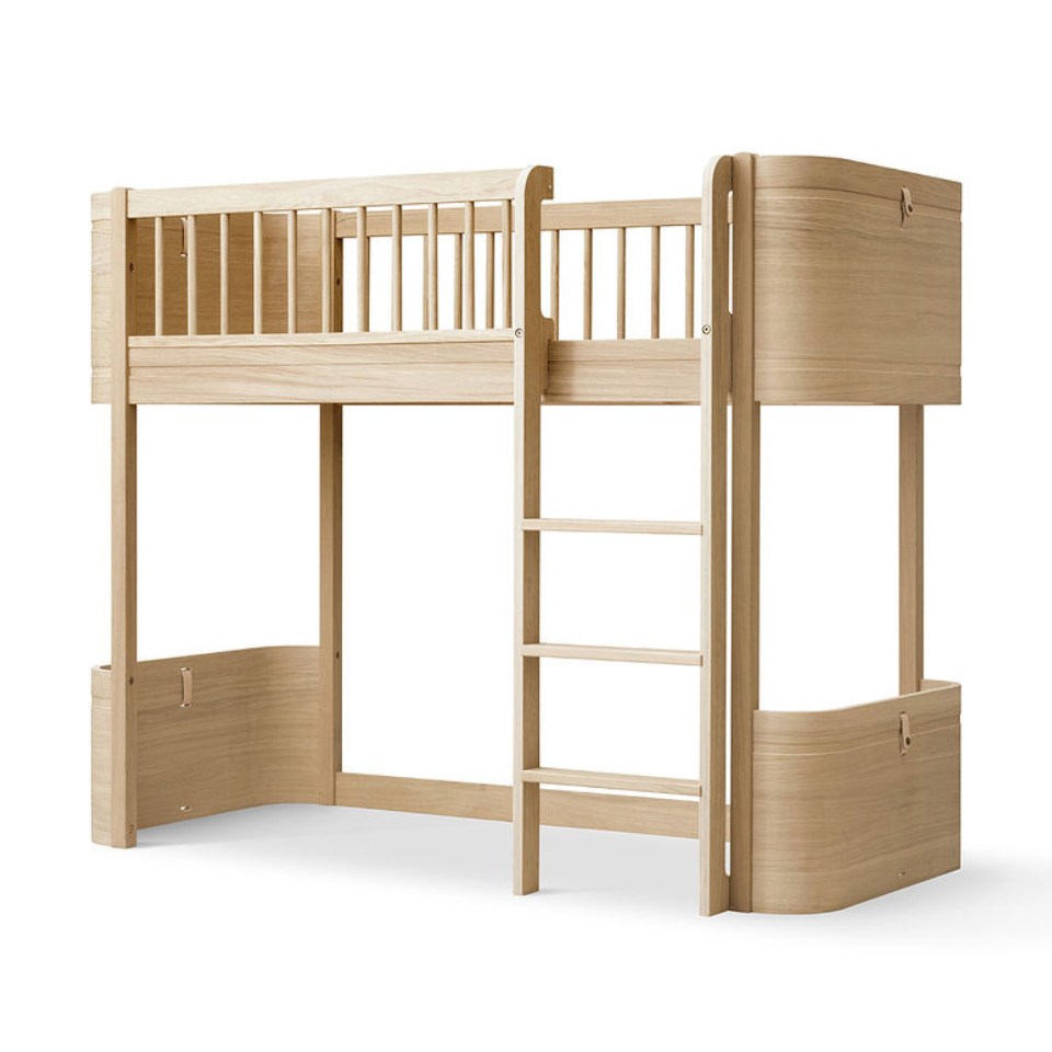 Oliver Furniture  Wood Mini+ Halbhohes Hochbett  Eiche