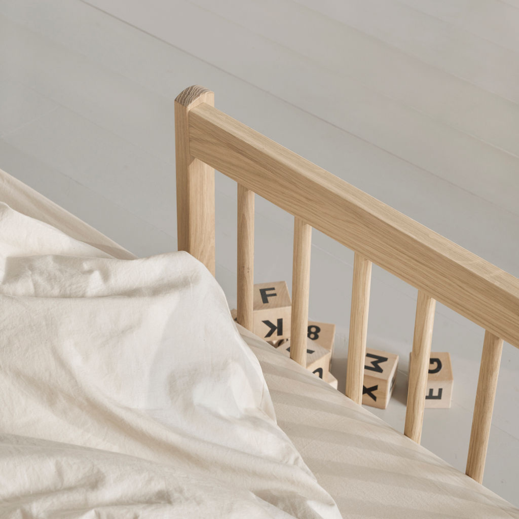 Oliver Furniture  Umbauset Wood Mini+ halbhohes Etagenbett zu 2 Juniorbetten  Eiche