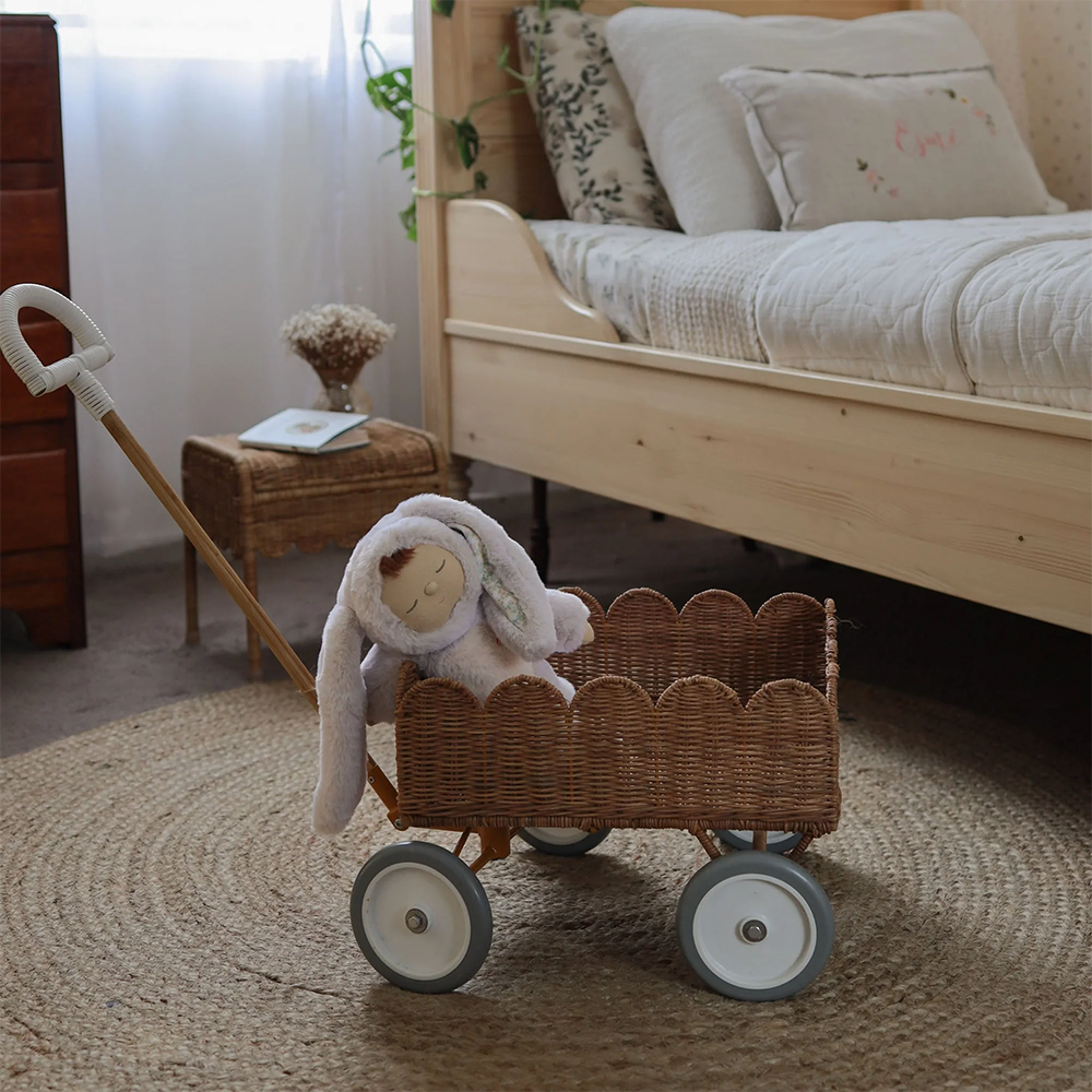 Olli Ella Chariot de plage 'Petal Wonder' Natural