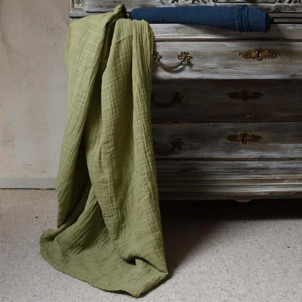 Petit Stellou Mulltuch Nooshi Blanket Olive - Online MY SNOWFLAKE