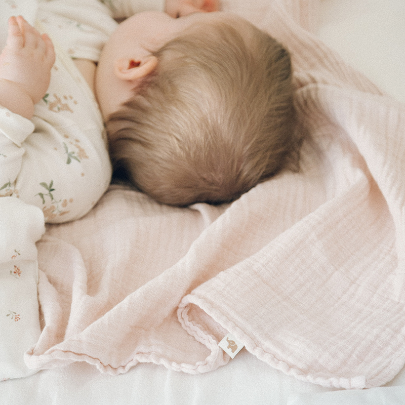 Petit Stellou  Mulltuch Nooshi Blanket  Blush - Online MY SNOWFLAKE