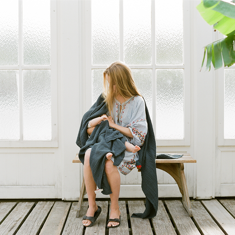 Petit Stellou  Mulltuch Nooshi Blanket  Midnight - Online MY SNOWFLAKE