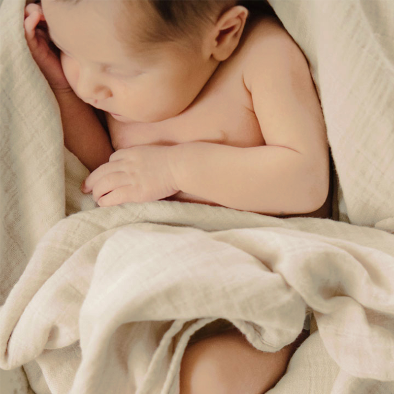 Petit Stellou  Mulltuch Nooshi Blanket  Sand - Online MY SNOWFLAKE
