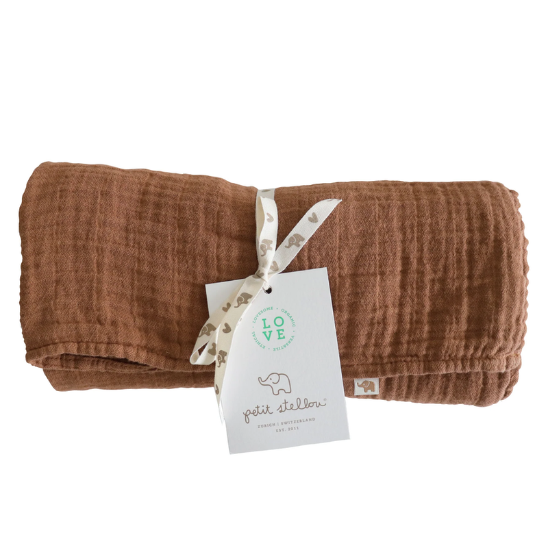 Petit Stellou Couverture Nooshi en mousseline Hazel