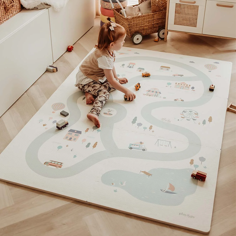 Play&Go 2 in 1 Puzzlematte 'EEVAA' doppelseitig Dorf