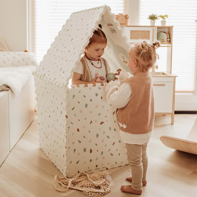 Play&Go 2 in 1 Puzzlematte 'EEVAA' doppelseitig Dorf