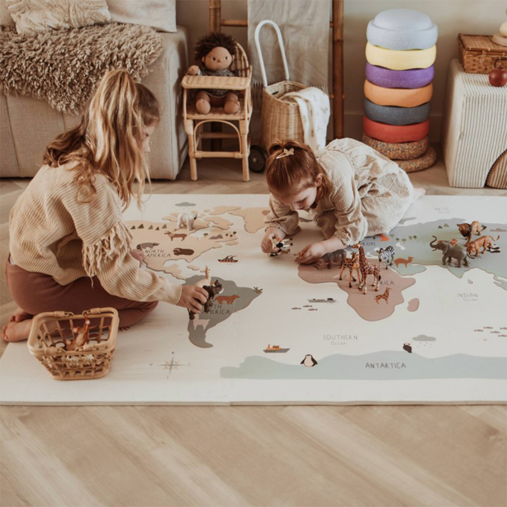 Play&Go 2 in 1 Puzzlematte 'EEVAA' doppelseitig Weltkarte - Online MY SNOWFLAKE
