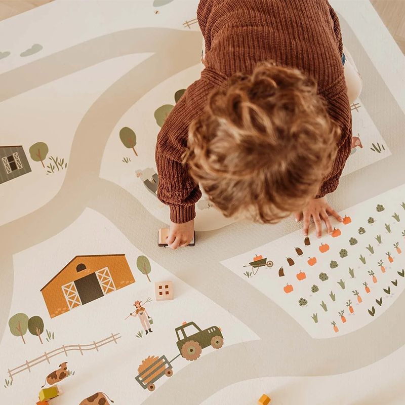 Play&Go 2 in 1 Puzzlematte 'EEVAA' doppelseitig Bauernhof - Online MY SNOWFLAKE