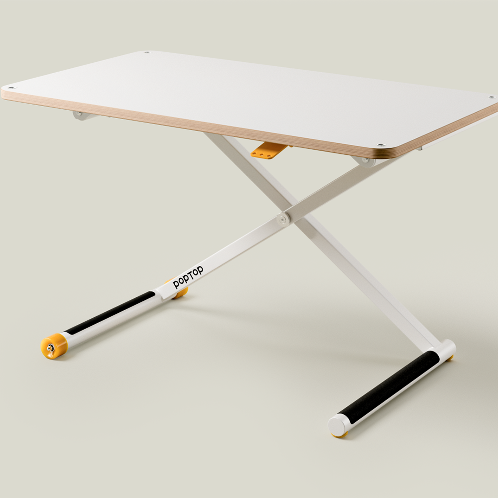 Bureau enfant réglable en hauteur Poptop Blanc