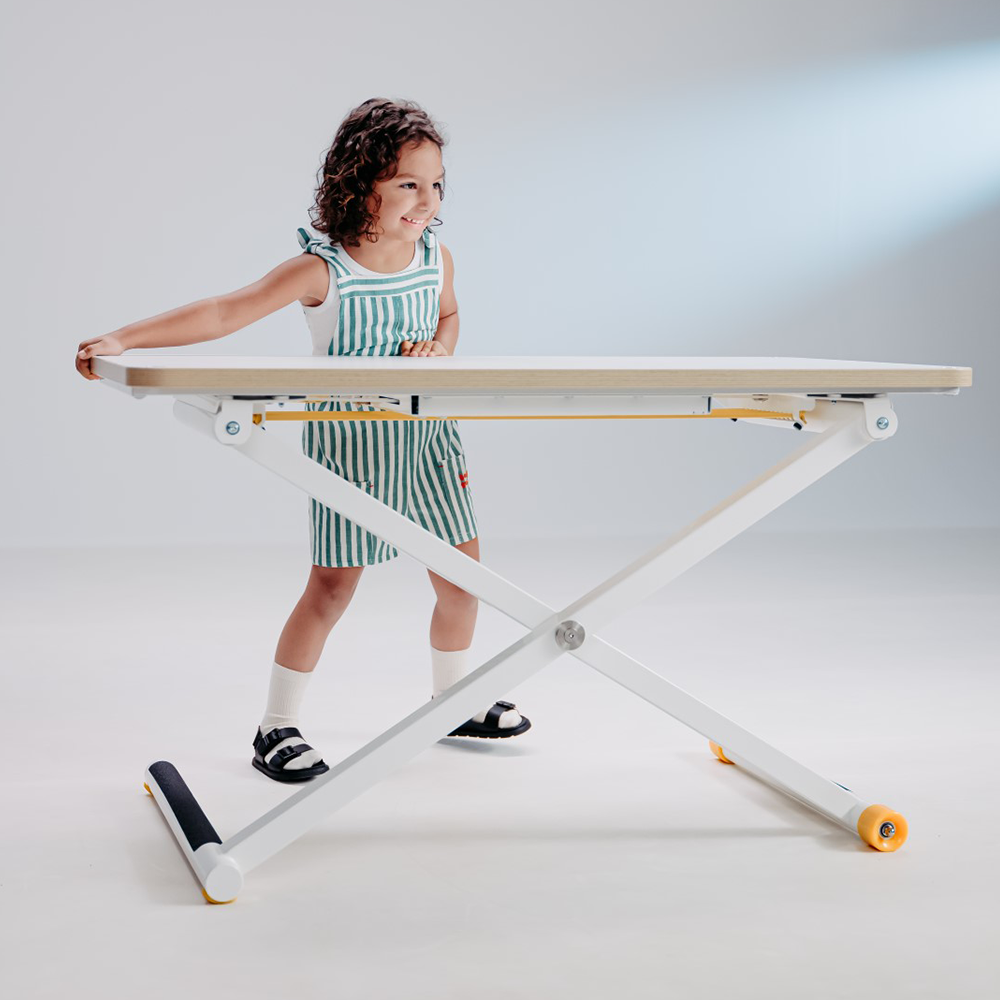 Bureau enfant réglable en hauteur Poptop Blanc