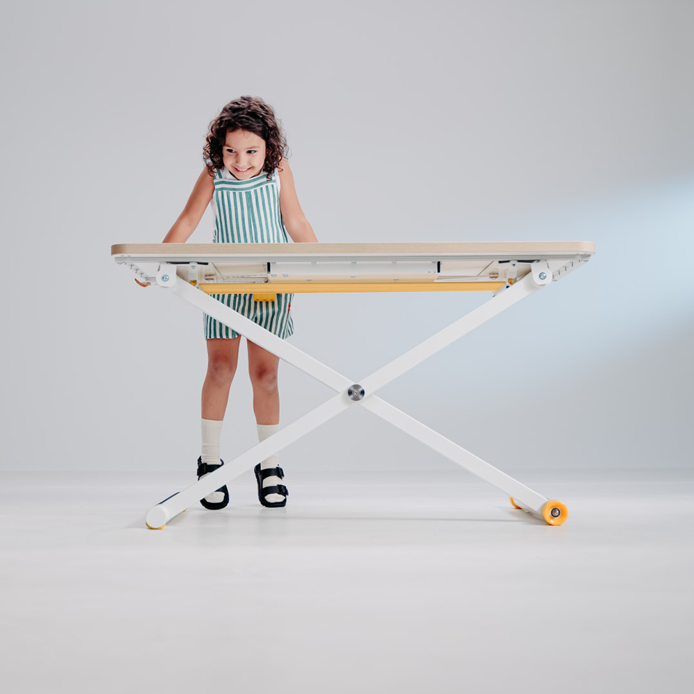Bureau enfant réglable en hauteur Poptop Blanc