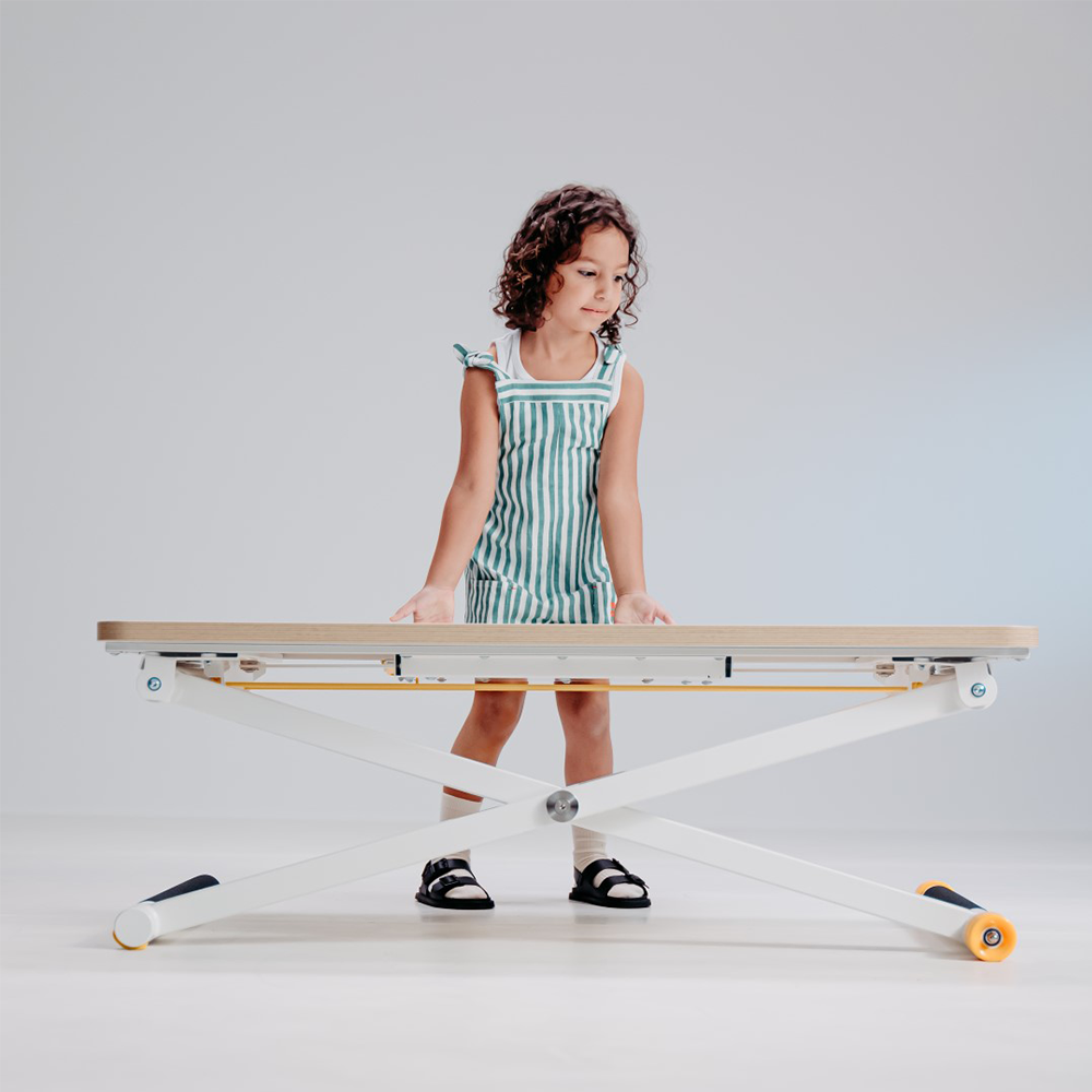 Bureau enfant réglable en hauteur Poptop Blanc