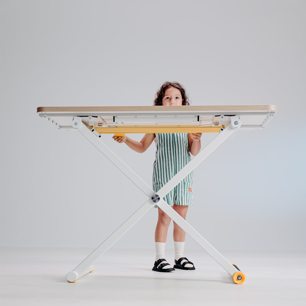Bureau enfant réglable en hauteur Poptop Blanc