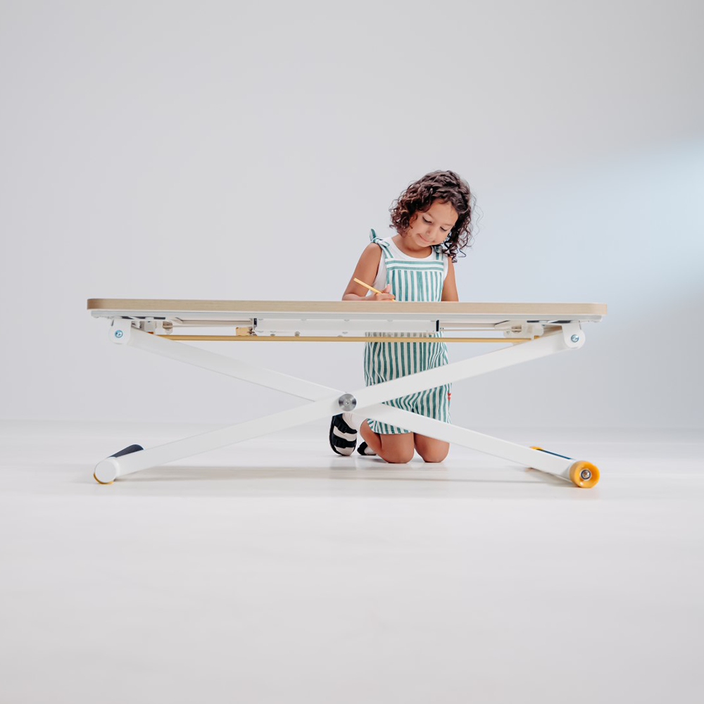 Bureau enfant réglable en hauteur Poptop Blanc