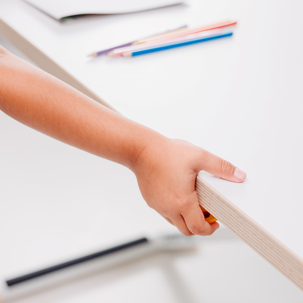 Bureau enfant réglable en hauteur Poptop Blanc