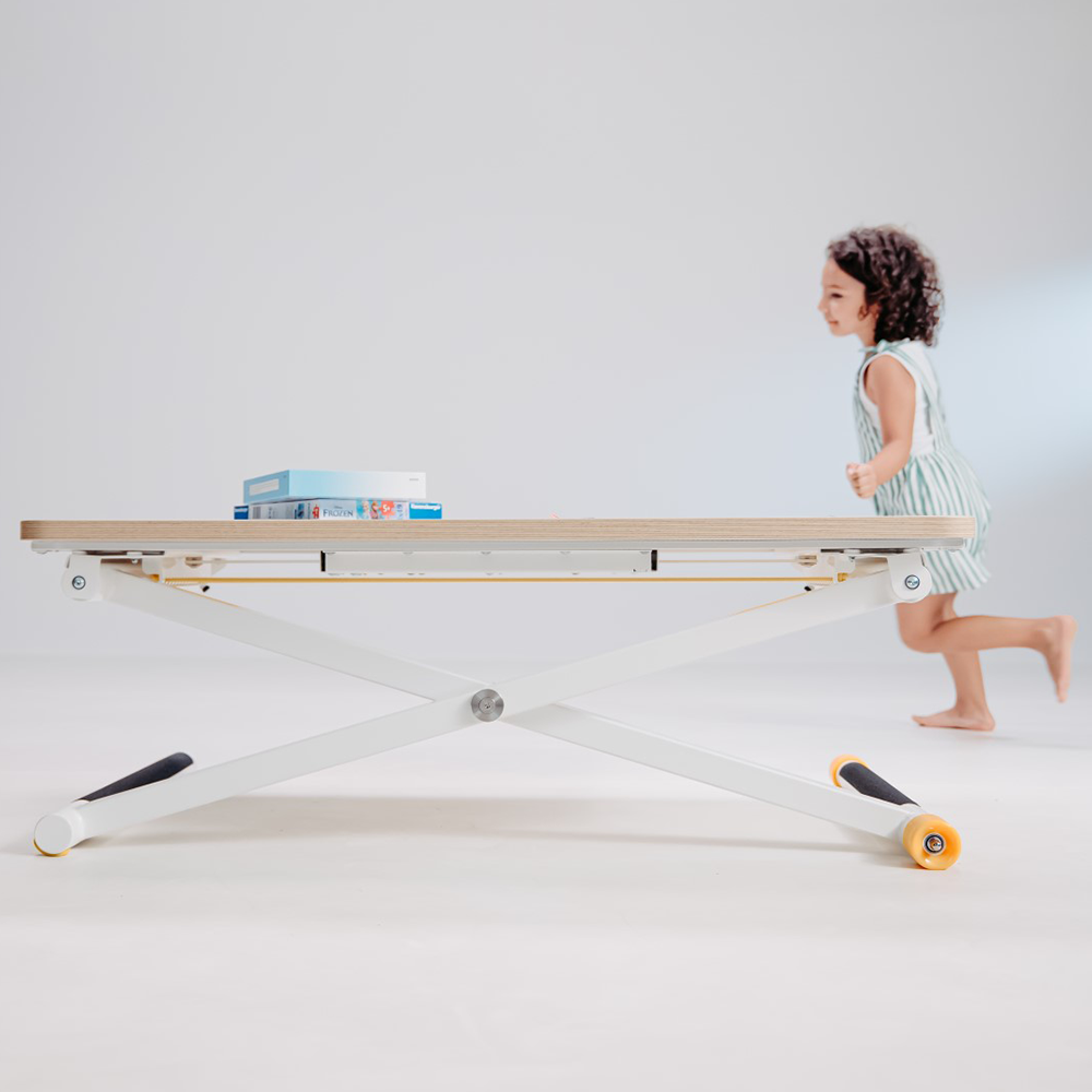 Bureau enfant réglable en hauteur Poptop Blanc
