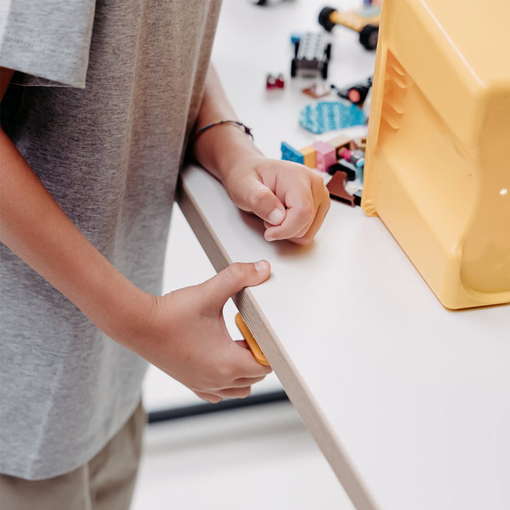 Bureau enfant réglable en hauteur Poptop Blanc