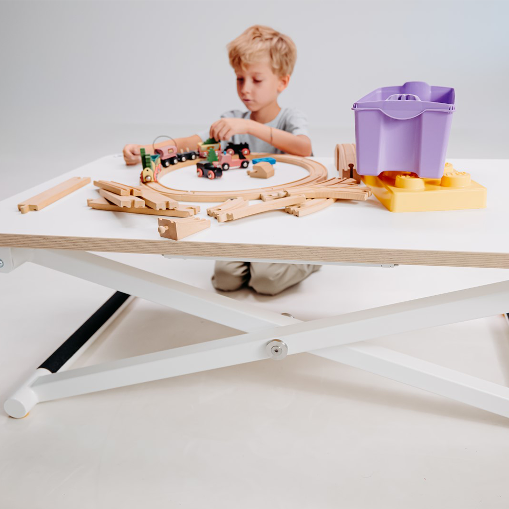Bureau enfant réglable en hauteur Poptop Blanc