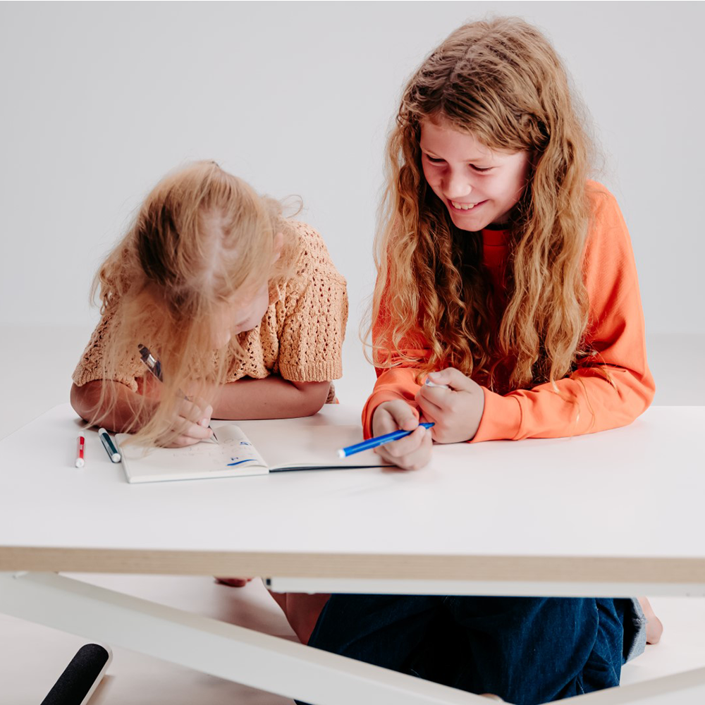 Bureau enfant réglable en hauteur Poptop Blanc