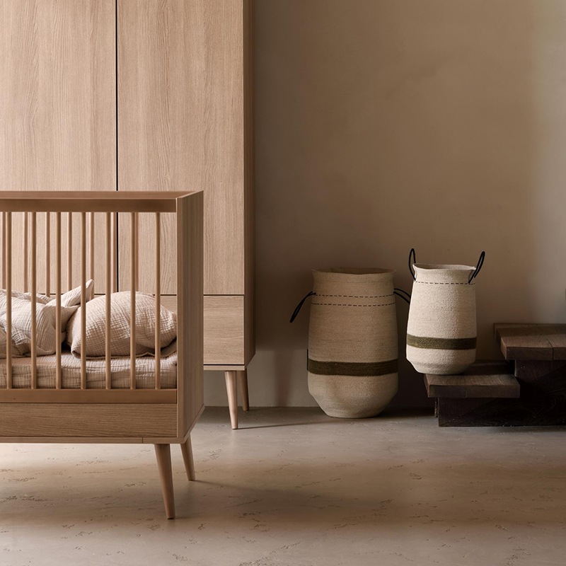 Quax Lot de 3 paniers de rangement Natural