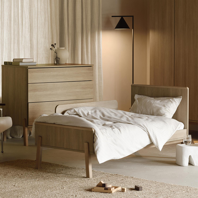 Quax Babybett- und Kinderbett 70 x 140 'Ashi' Honey Ash - Online MY SNOWFLAKE