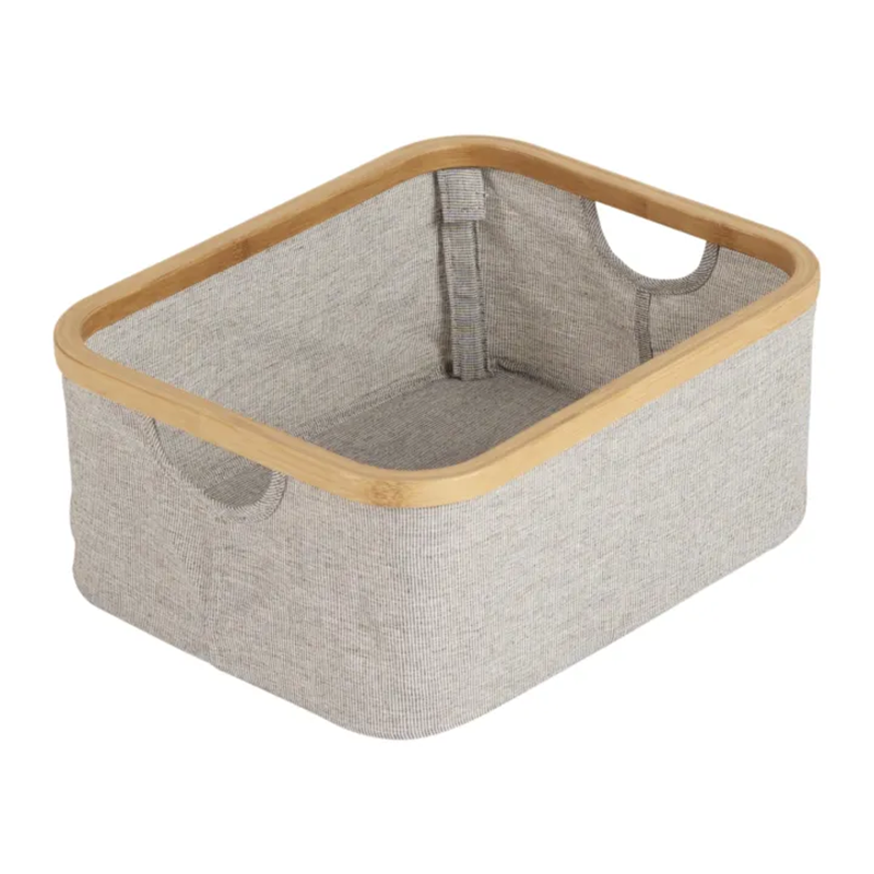 Panier de rangement Quax 38x 30 cm pour table à langer Gris/Naturel