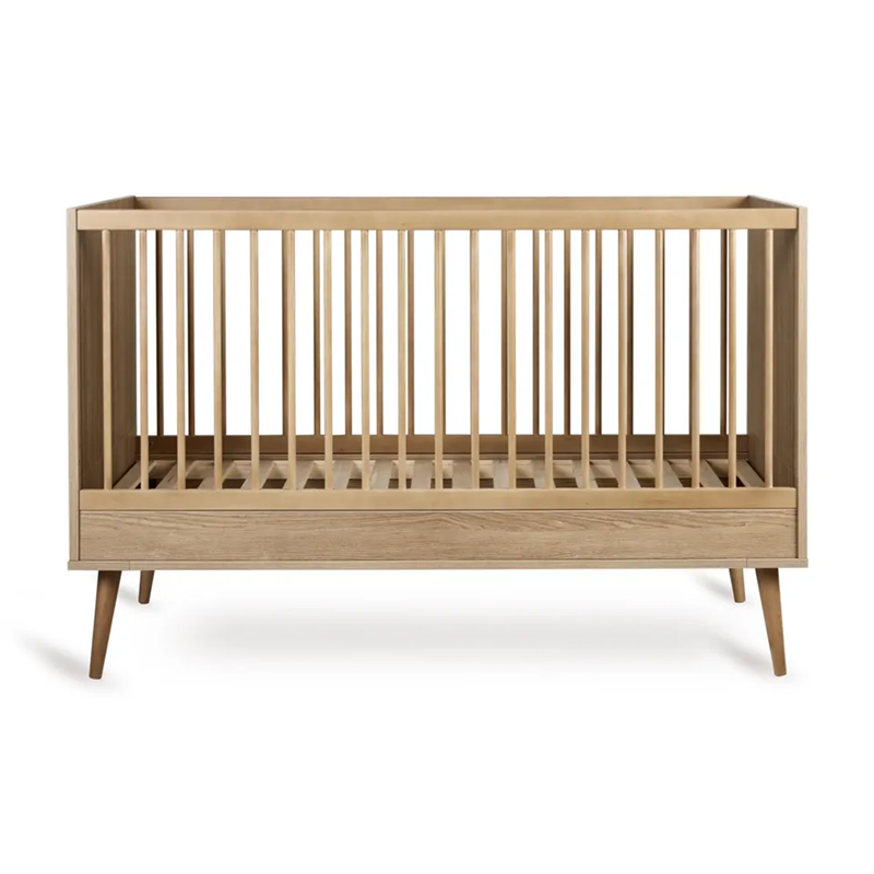 Quax Baby- und Kinderbett 70 x 140 'Flow' Honey Ash - Online MY SNOWFLAKE