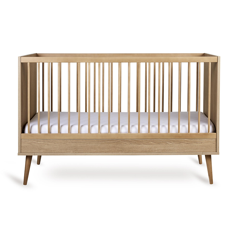 Quax Baby- und Kinderbett 70 x 140 'Flow' Honey Ash - Online MY SNOWFLAKE