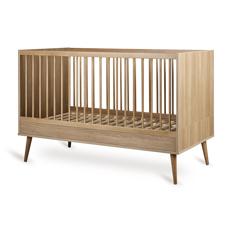 Quax Baby- und Kinderbett 70 x 140 'Flow' Honey Ash - Online MY SNOWFLAKE