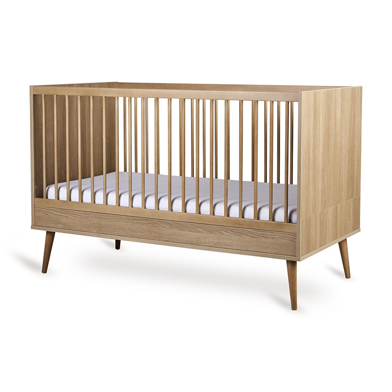 Quax Baby- und Kinderbett 70 x 140 'Flow' Honey Ash - Online MY SNOWFLAKE