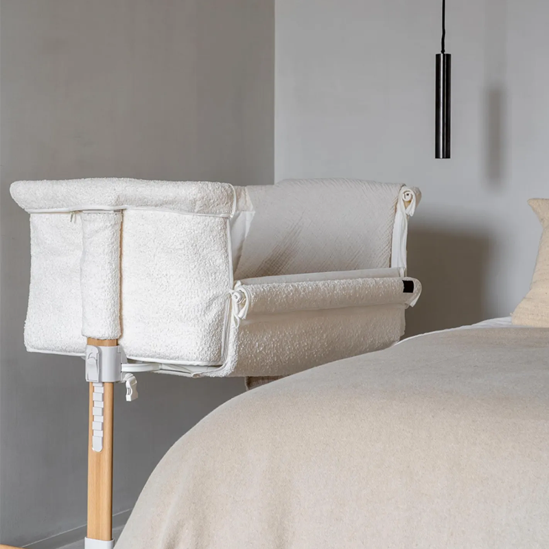 Quax Beistellbett 'Side-by-Side' Naturel Bouclé Cream - Online MY SNOWFLAKE