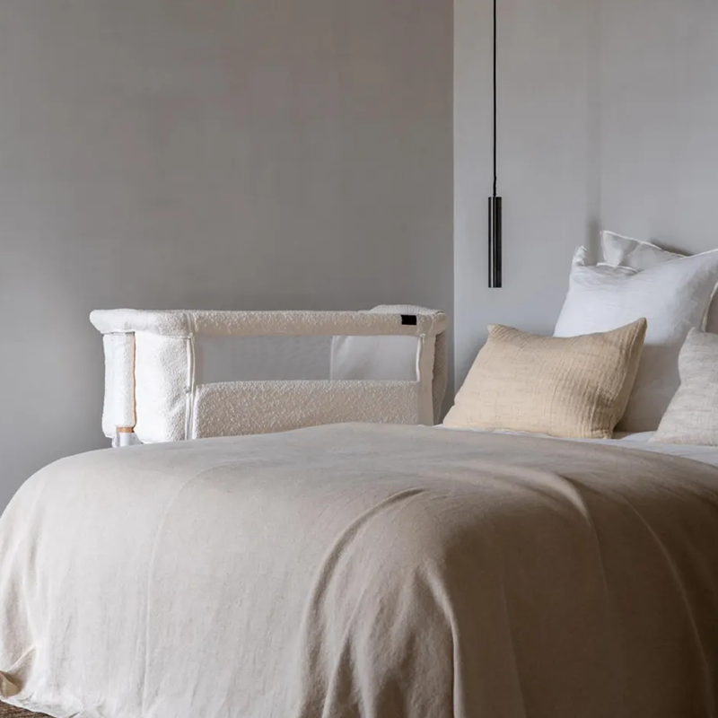 Quax Beistellbett 'Side-by-Side' Naturel Bouclé Cream - Online MY SNOWFLAKE