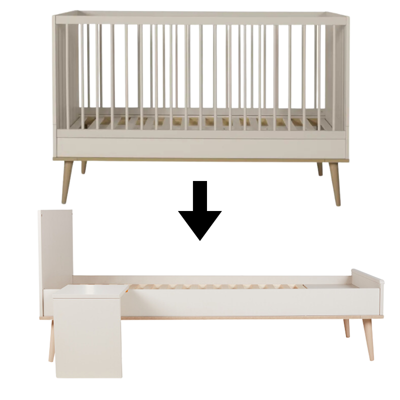 Babybett und Juniorbett in Beige von Quax.