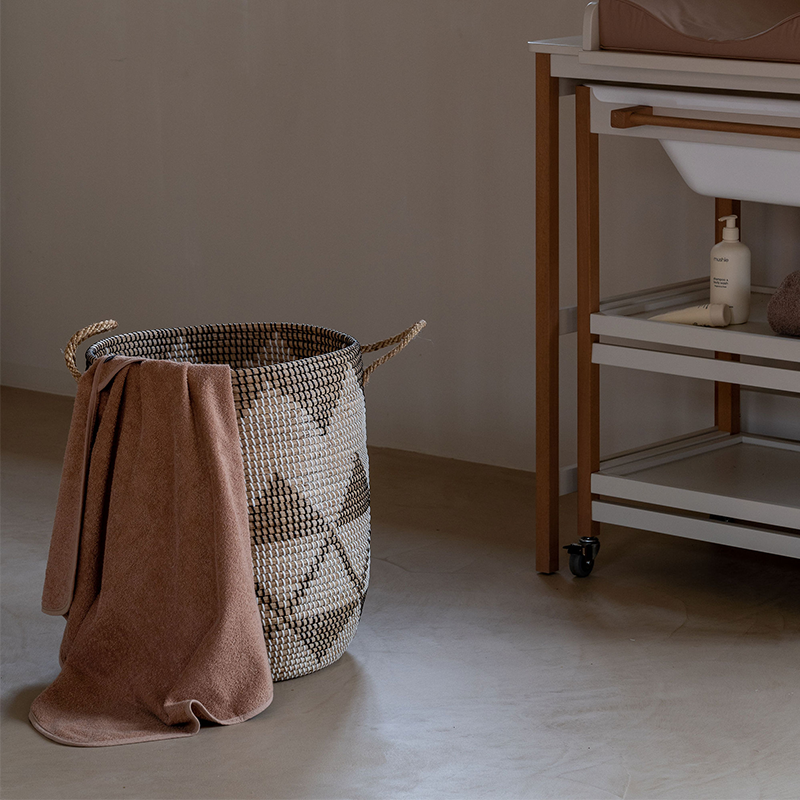 Quax Hooded Towel and Washcloth Coral