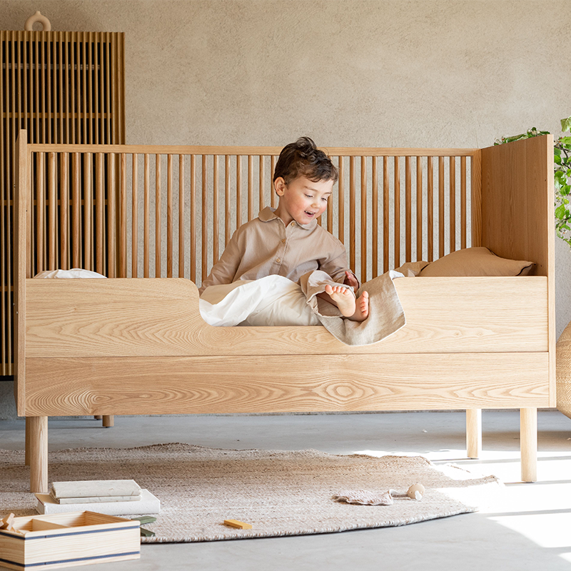 Quax Babybett 70 x 140 'Hai No Ki' Natural Ash - Online MY SNOWFLAKE