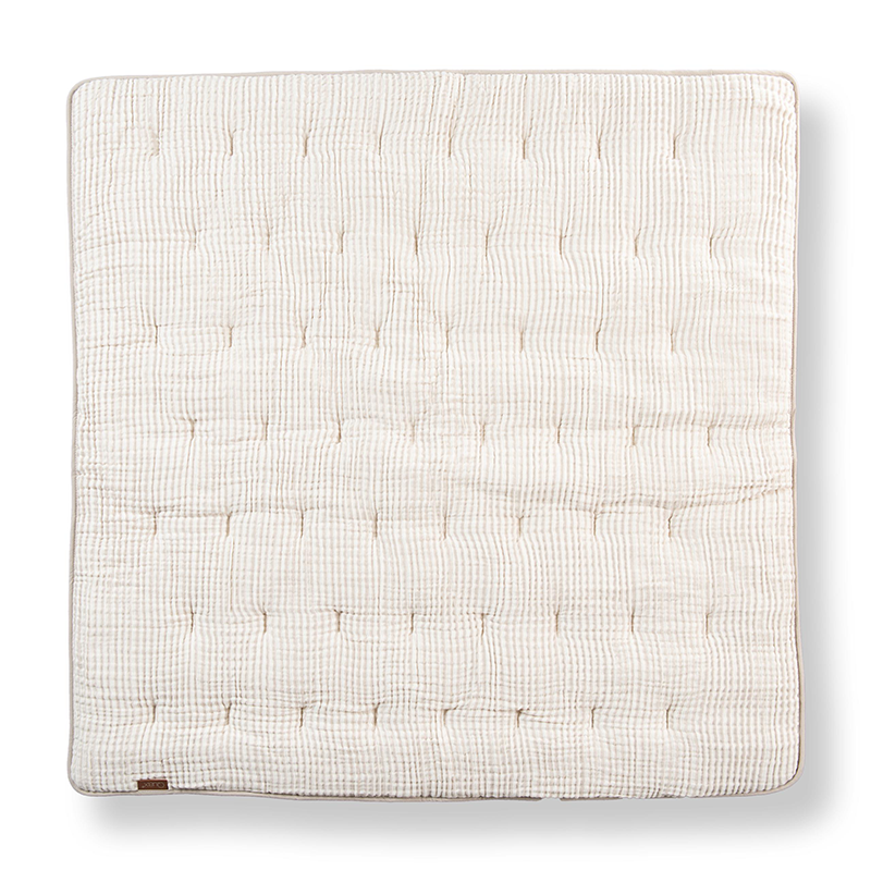 Quax Reversible Muslin Playmat 'Natural Collection' Stripes
