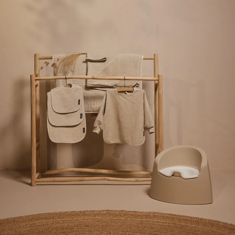 Quax Terry Long-Sleeve Bib Clay