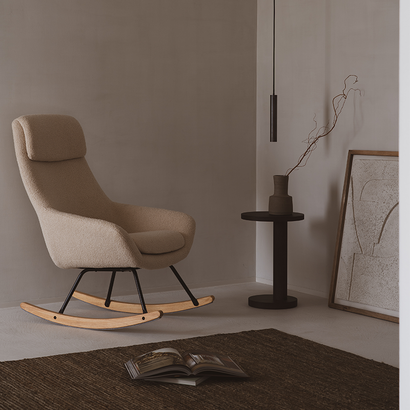 Quax Schaukel-/Stillsessel 'Nordic' Sheep Beige