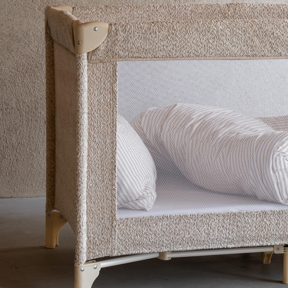 Quax Travel Bed 'Bouclé' Sheep