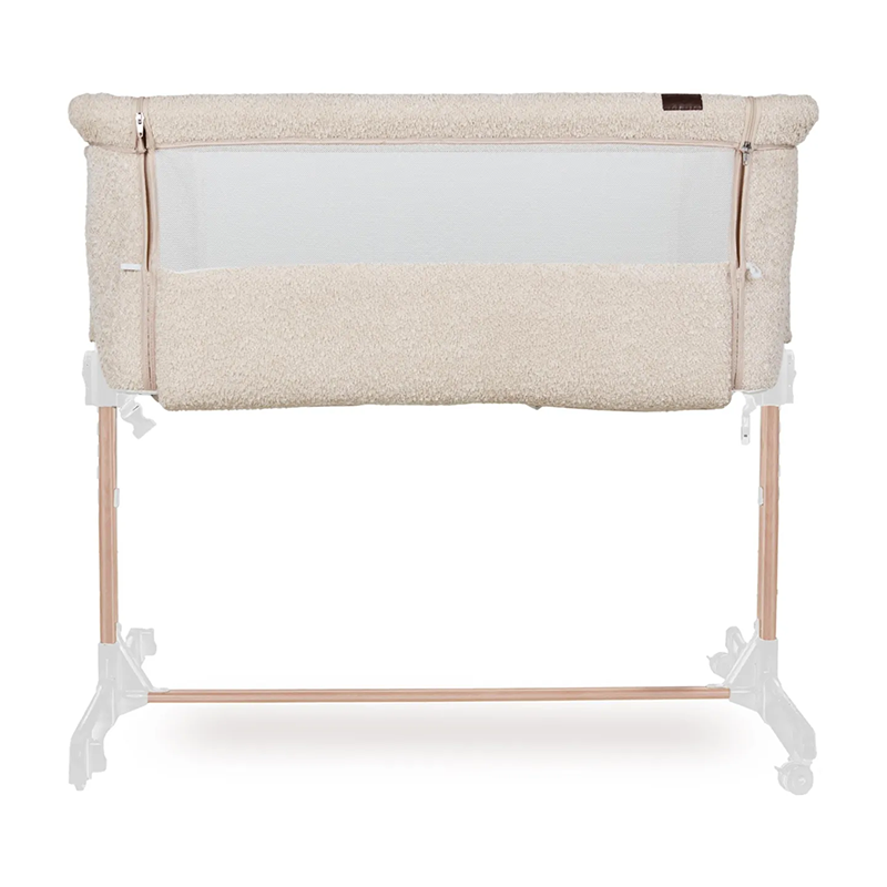 Quax Beistellbett 'Side-by-Side' Naturel Bouclé Sheep