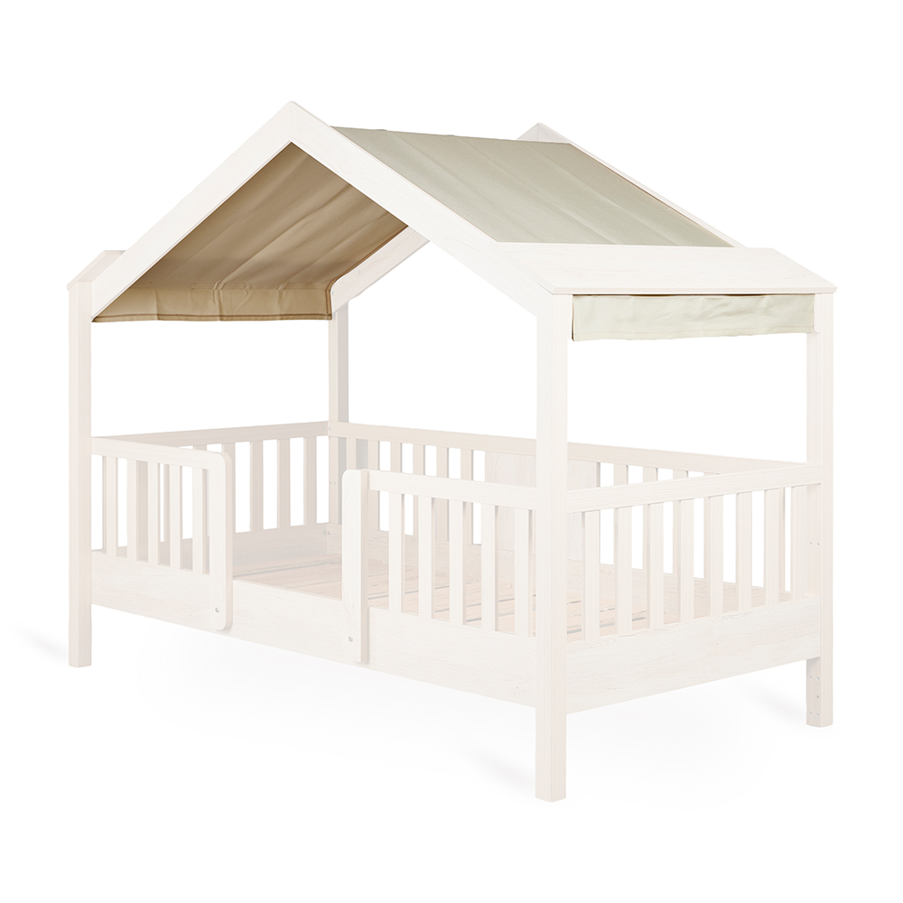 Quax Toit en tissu pour lit junior « Chalet » Beurre