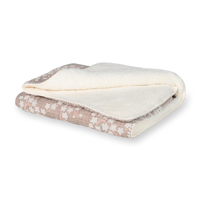 Quax Teddydecke für Neugeborene 'Natural Collection' Blossom