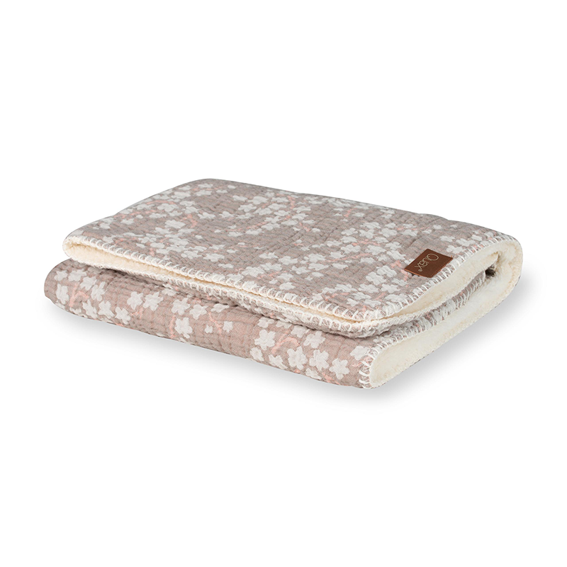 Quax Teddydecke für Neugeborene 'Natural Collection' Blossom