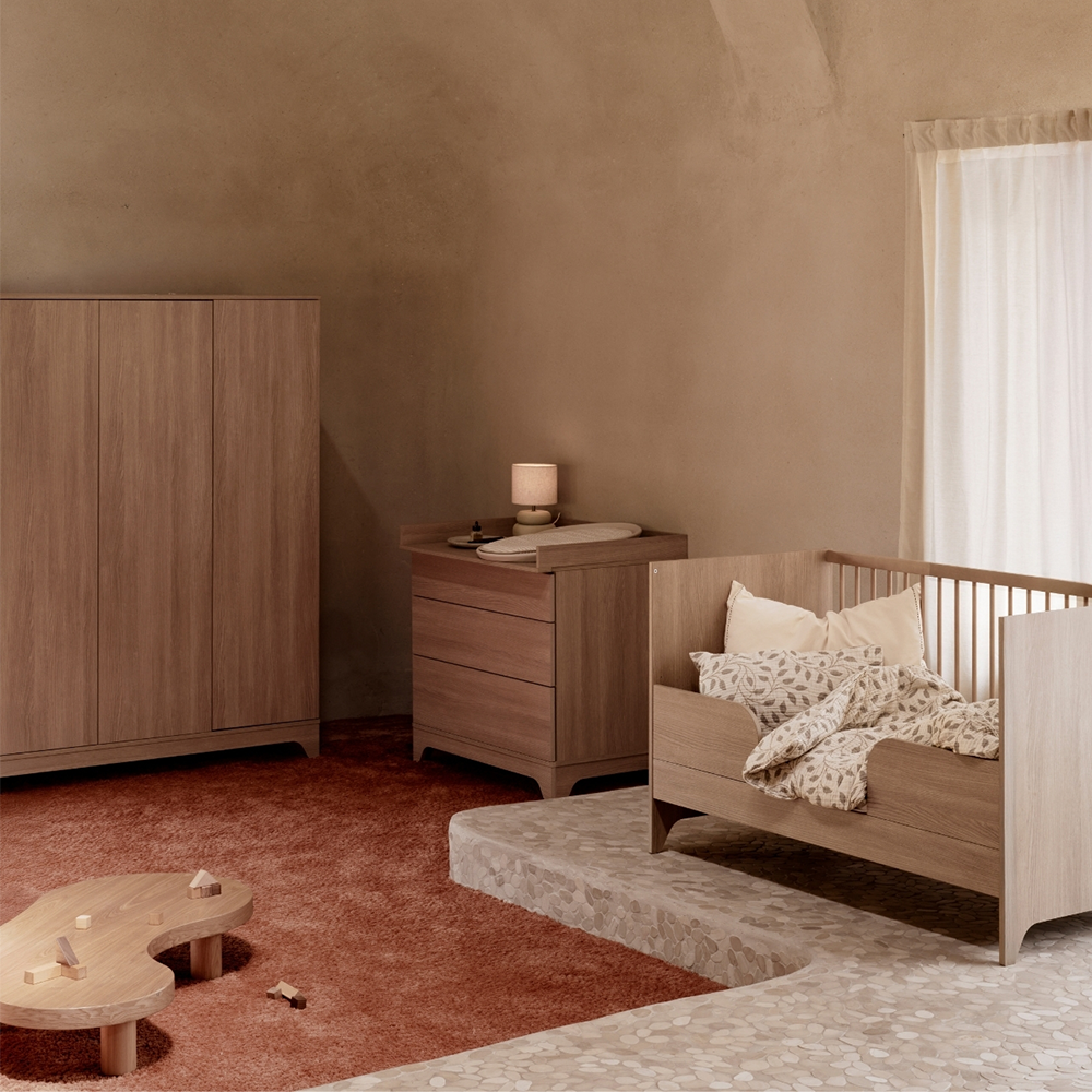 Quax Babybett- und Kinderbett 70 x 140 'Tsugi' Honey Ash - Online MY SNOWFLAKE