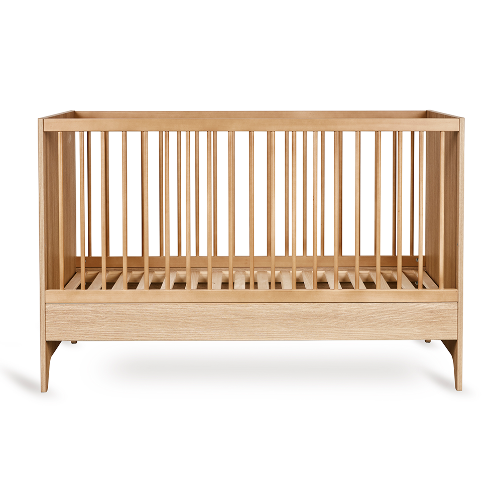 Quax Babybett- und Kinderbett 70 x 140 'Tsugi' Honey Ash - Online MY SNOWFLAKE