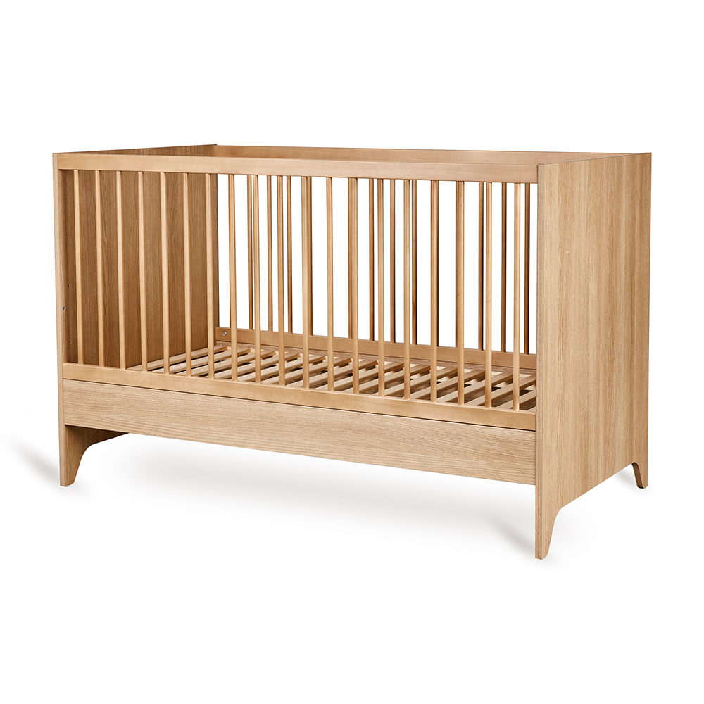 Quax Babybett- und Kinderbett 70 x 140 'Tsugi' Honey Ash - Online MY SNOWFLAKE