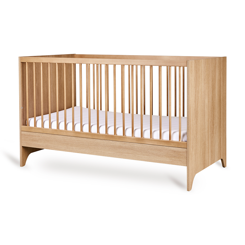 Quax Babybett- und Kinderbett 70 x 140 'Tsugi' Honey Ash - Online MY SNOWFLAKE