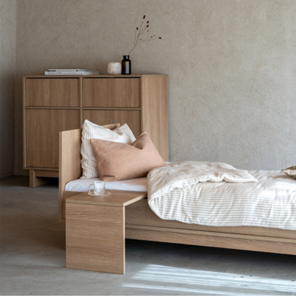 Quax Umbauset Babybett zum Juniorbett 70 x 170 'Kyo' Honey Ash