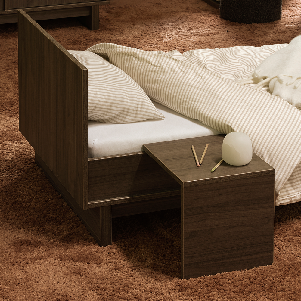 Kit de transformation lit bébé en lit junior Quax 70 x 170 'Kyo' Noyer